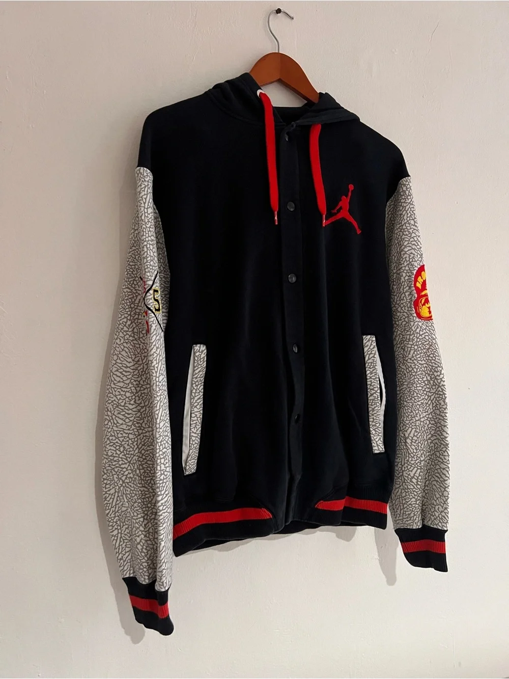 Vintage Nike Air Jordan Spike Lee Zip Up Hoodie Size Large Men’s Rare Patches